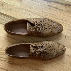 Cheetah oxfords from Madewell in calf hair